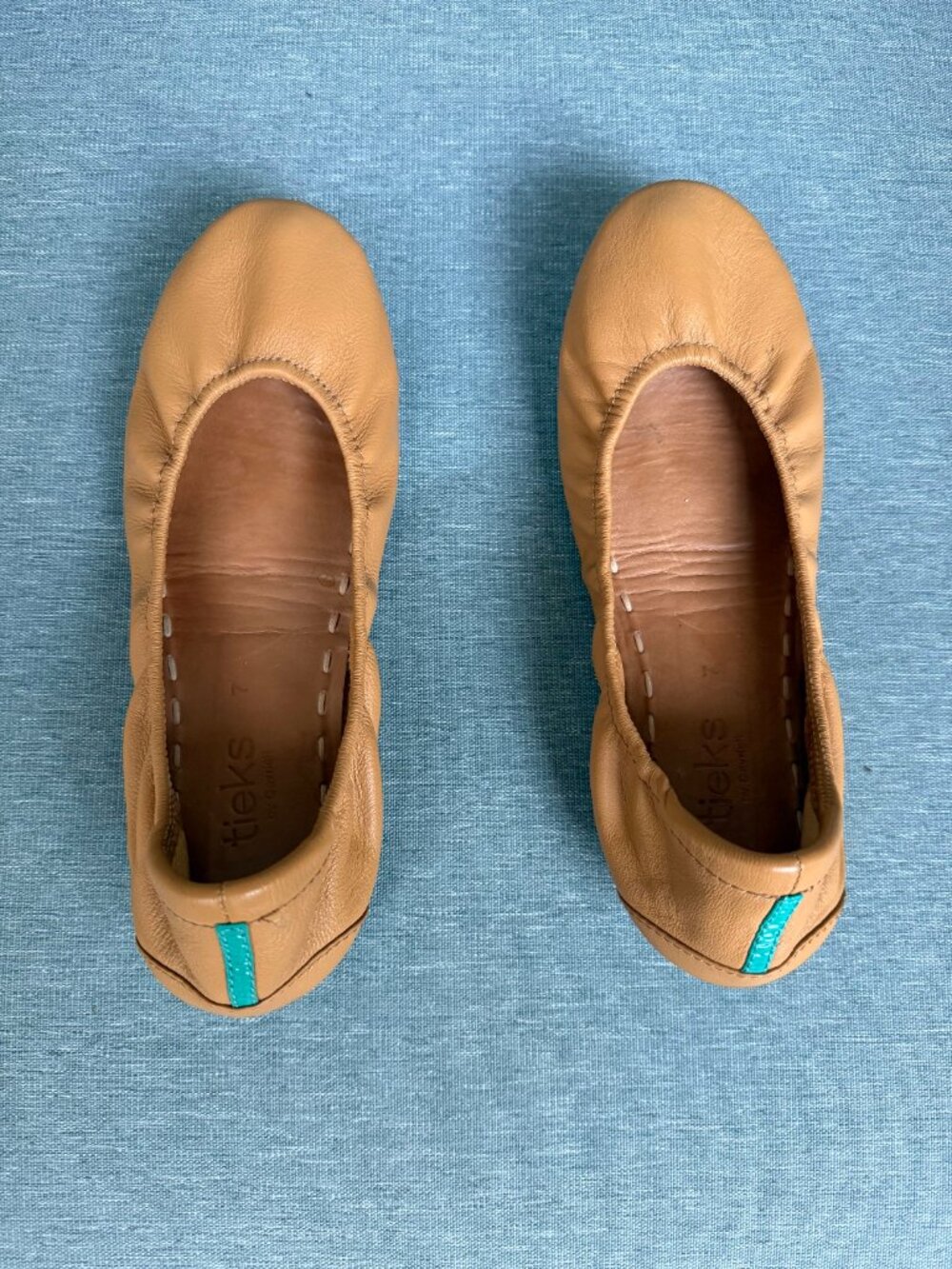 Tieks By Gavrieli Women's Leather Ballet Flats in Chestnut Size 7